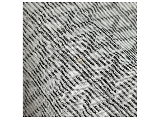 Stola Louis Vuitton in cotone e seta grigia Marrone - vista 4