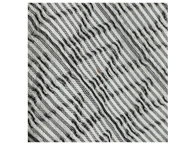 Stola Louis Vuitton in cotone e seta grigia Marrone - vista 5