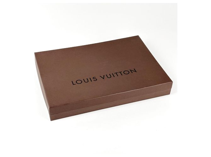Stola Louis Vuitton in cotone e seta grigia Marrone - vista 9