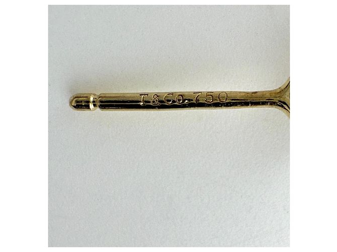 Orecchini a lobo Tiffany & Co. By the Yard in oro giallo e diamanti - vista 4