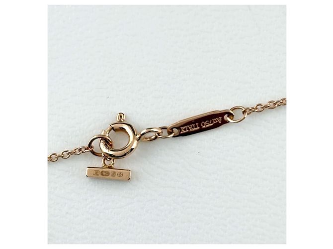 Tiffany & Co. Collana con Pendente T Smile Small PG Pink Gold - vista 3