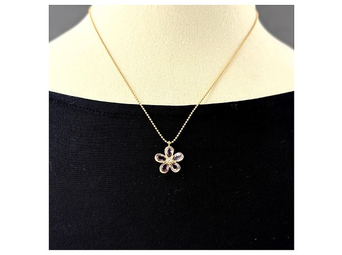Collana con pendente Tiffany & Co. Garden Flower in oro rosa - vista 3