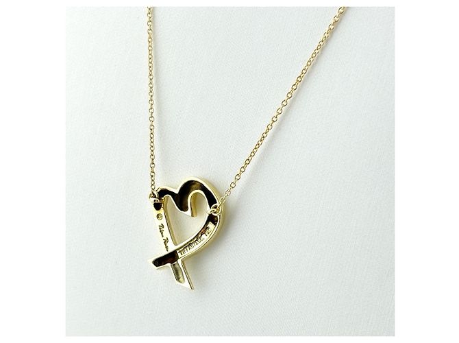Collana con pendente Tiffany & Co. Loving Heart in oro giallo - vista 2