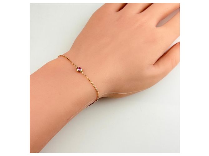 Bracciale Cartier d'Amour Zaffiro Rosa - vista 4