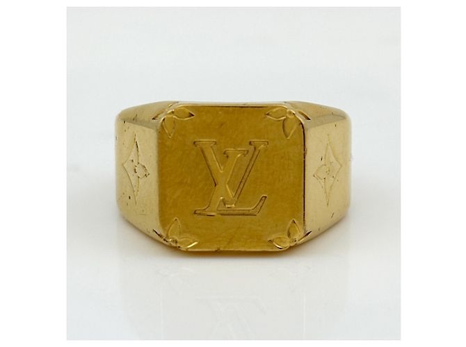 Anello Sigillo Monogram Louis Vuitton D'oro - vista 2
