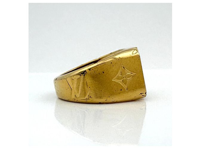 Anello Sigillo Monogram Louis Vuitton D'oro - vista 3