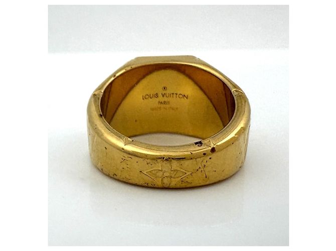 Anello Sigillo Monogram Louis Vuitton D'oro - vista 4