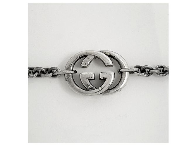 Gucci Halskette aus 925 Silber mit GG-Logo - Ansicht 2
