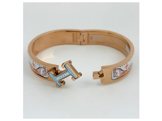 Hermès Bracciale Hermes Click H Multicolore D'oro - vista 2