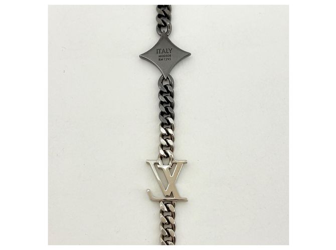 Bracciale con Charm Louis Vuitton LV Instinct Nero Argento - vista 2