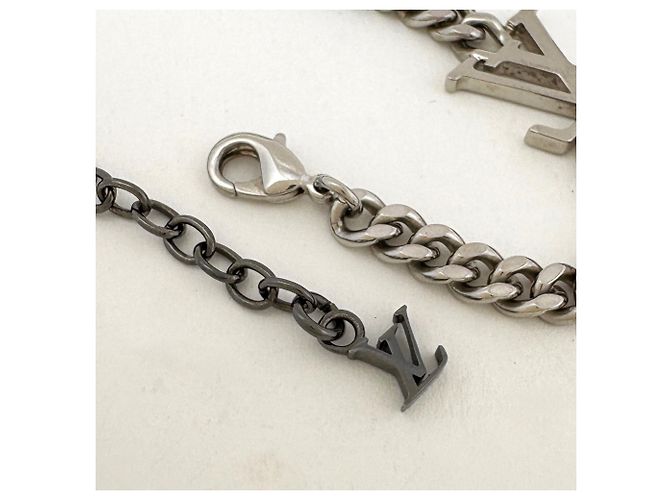 Bracciale con Charm Louis Vuitton LV Instinct Nero Argento - vista 3