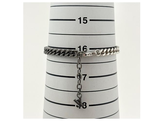 Bracciale con Charm Louis Vuitton LV Instinct Nero Argento - vista 4