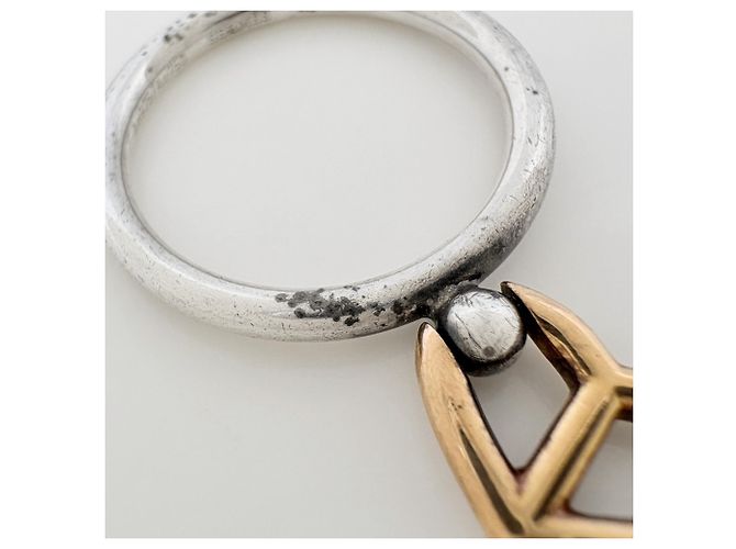 Ring Hermès Anello Hermes HERMES Cuore in Argento Sterling 925 con Oro D'oro - vista 4