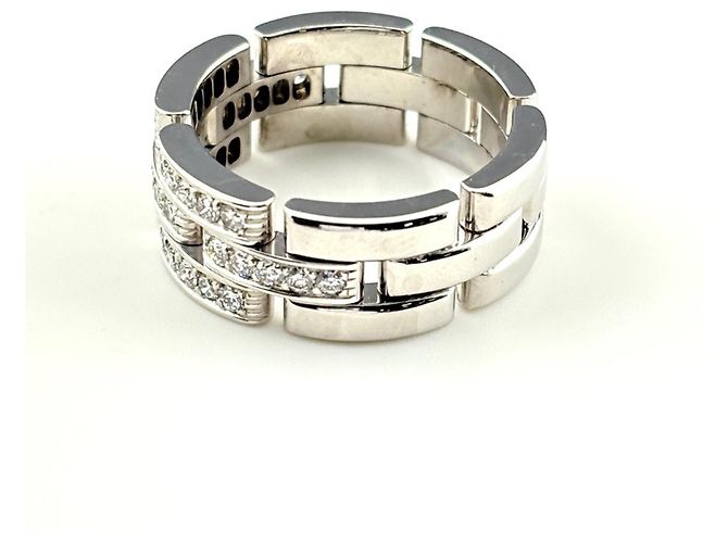Anello Cartier Maillon Panthère mezzo diamante - vista 4