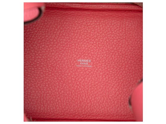 Hermès Picotin Lock 18 en cuero Clemence Rosa - vista 4