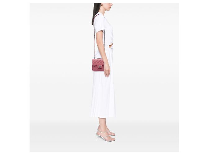 Chanel Pink Small Quilted Caviar Urban Companion Flap Rosa - vista 5