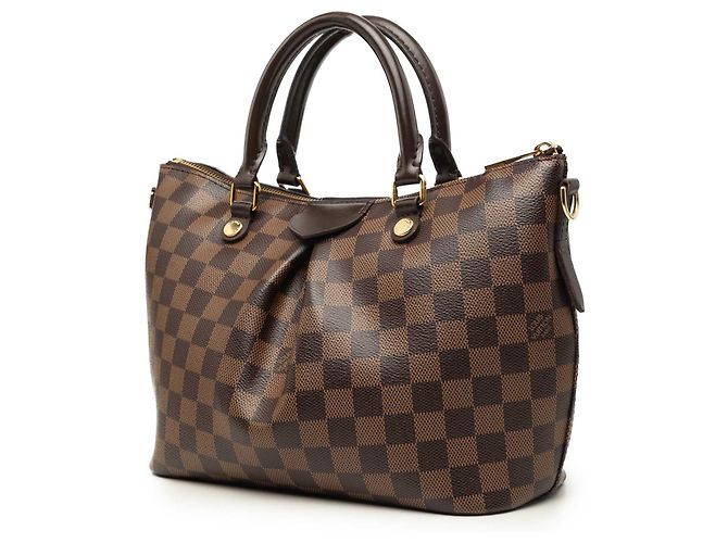 Louis Vuitton Brown Damier Ebene Siena PM Marrone - vista 2