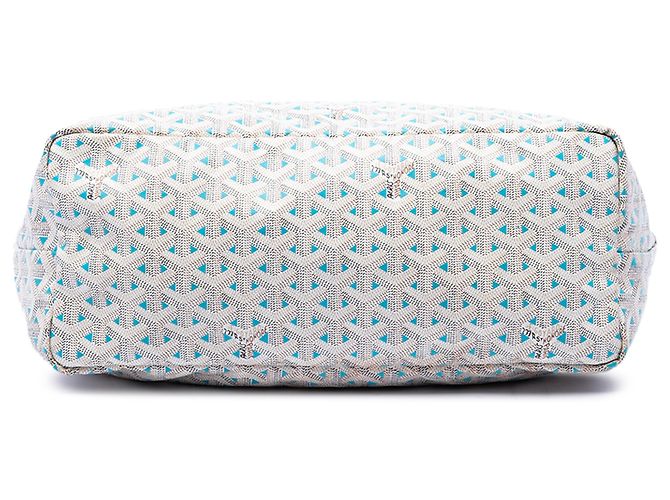 Goyard White Goyardine Claire Voie Saint Louis PM Bianco - vista 3