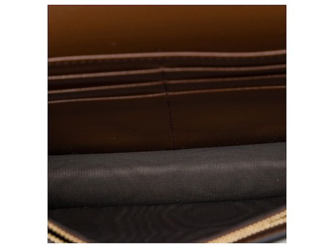 Portafoglio con catena Gucci Beige GG Supreme con decorazioni a cuore - vista 4