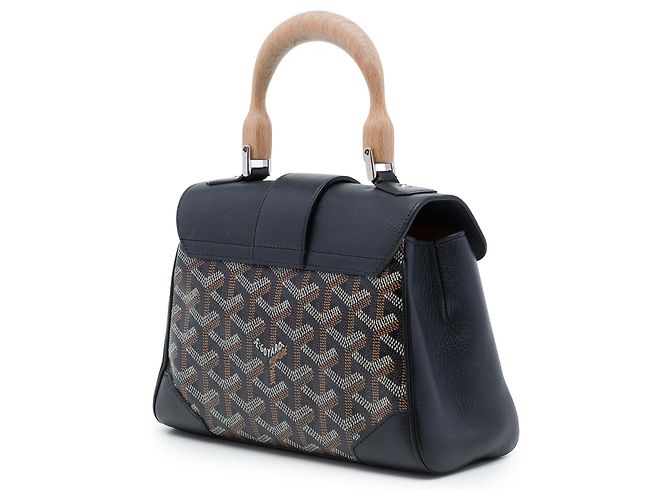 Goyard Black Mini Goyardine Saigon Souple Nero - vista 2