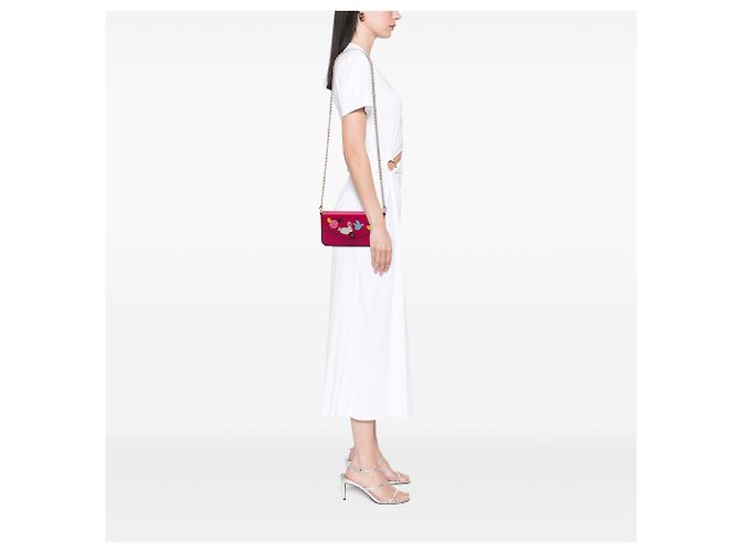Louis Vuitton Pink Epi Pochette Felicie Patchwork Rosa - vista 6