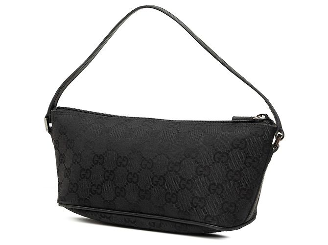 Gucci Black GG Canvas Boat Noir - vue 2