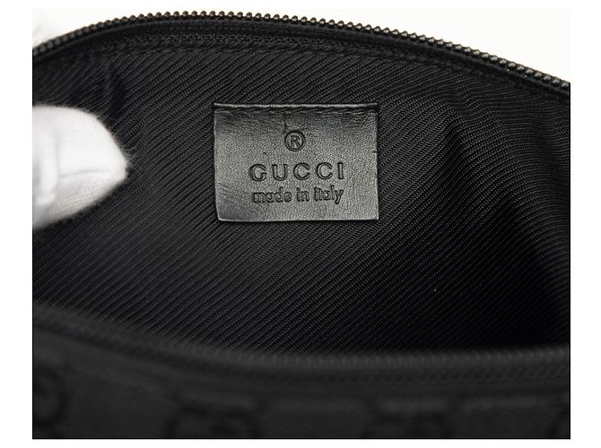 Gucci Black GG Canvas Boat Noir - vue 5