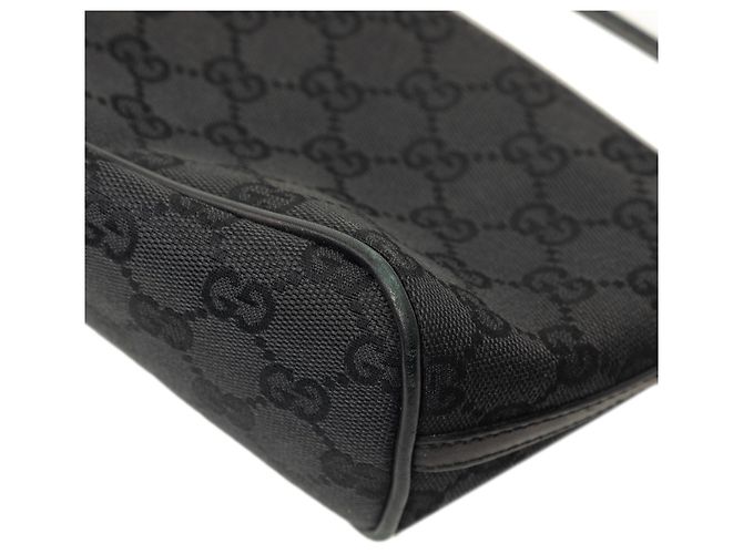 Gucci Black GG Canvas Boat Noir - vue 6