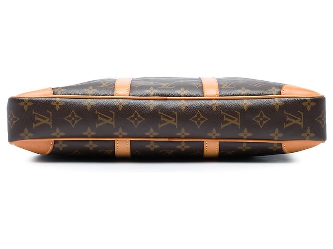 Louis Vuitton Brown Monogram Porte Documents Voyage Marrone - vista 3