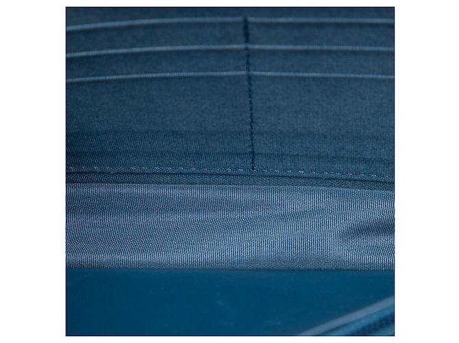 Portafoglio Chanel Boy Wallet On Chain in pelle d'agnello blu con cristalli Blu navy - vista 4