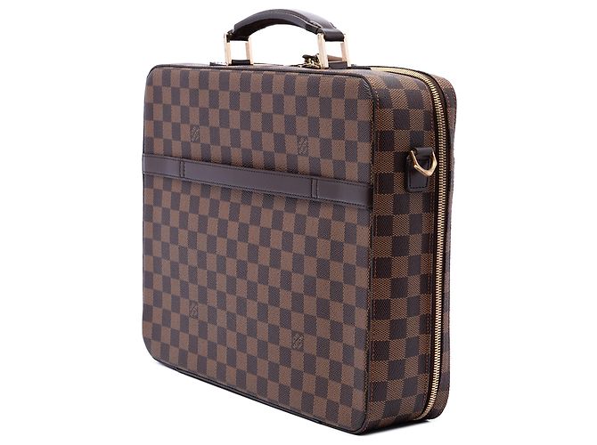 Louis Vuitton Brown Damier Ebene Porte Ordinateur Sabana Marrone - vista 2