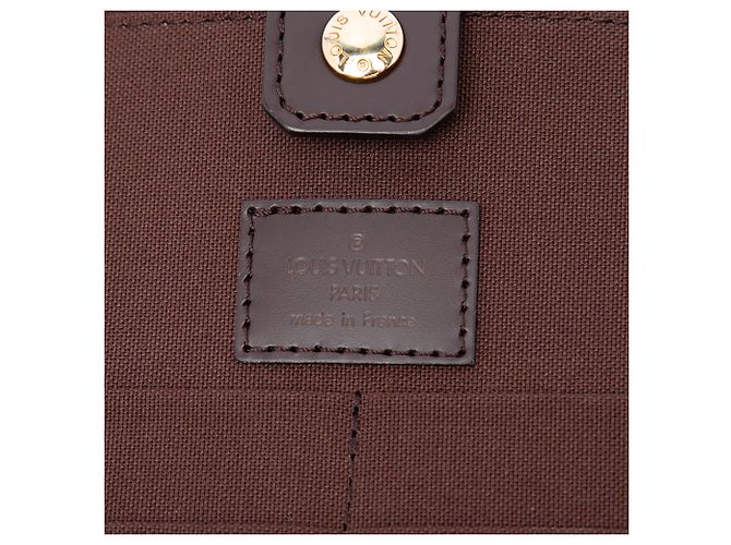 Louis Vuitton Brown Damier Ebene Porte Ordinateur Sabana Marrone - vista 5