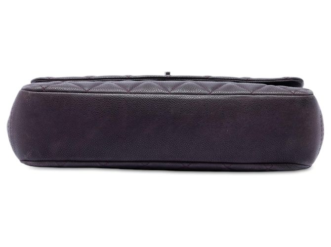 Chanel Purple Matte Quilted Caviar Leather Lady Pearly Flap Porpora - vista 3