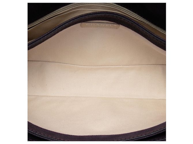 Chanel Purple Matte Quilted Caviar Leather Lady Pearly Flap Porpora - vista 4