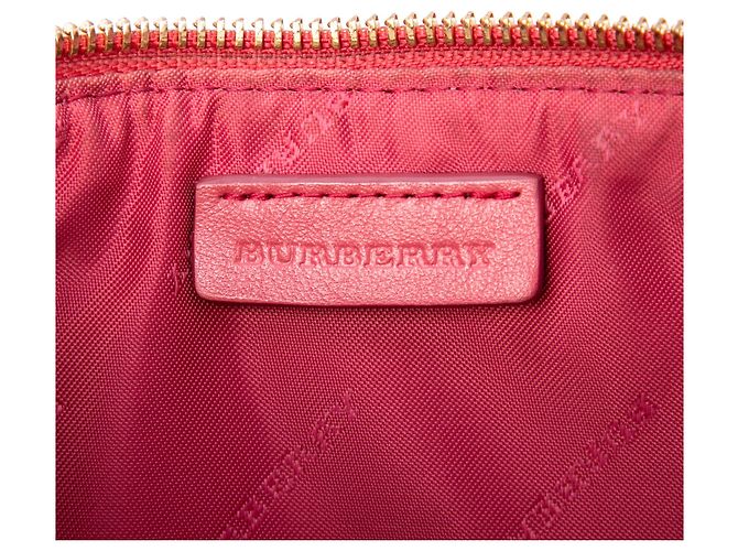 Burberry Beige Haymarket Check Coated Canvas Peyton Crossbody - vista 5