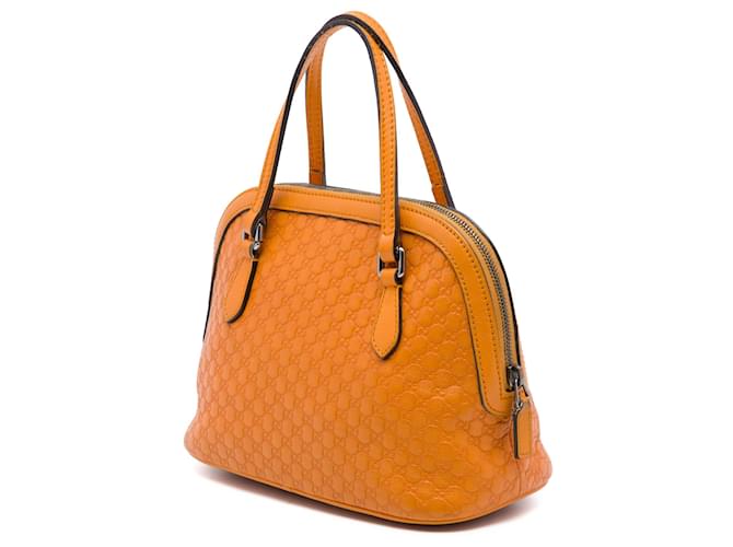Borsa Dome Mini Microguccissima Gucci Orange Arancione - vista 2