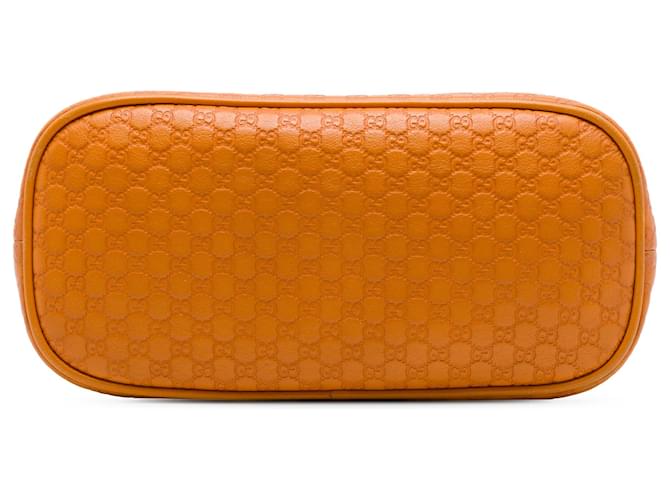 Borsa Dome Mini Microguccissima Gucci Orange Arancione - vista 3