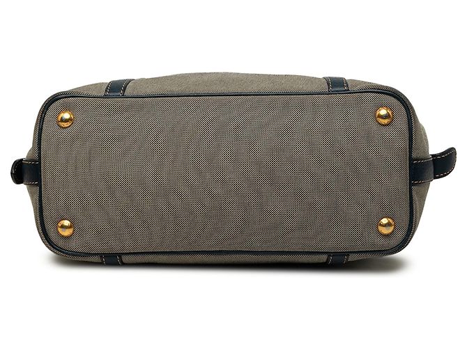 Borsa a tracolla Prada in tela Canapa marrone con logo - vista 3