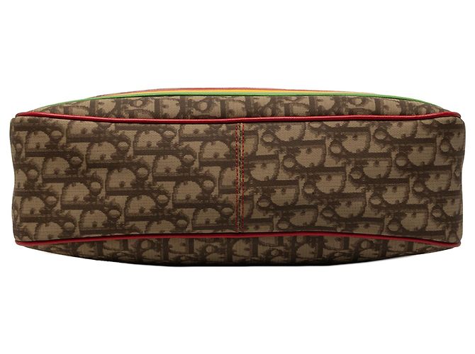 Borsa a tracolla Dior Brown Oblique Canvas Rasta Marrone - vista 3