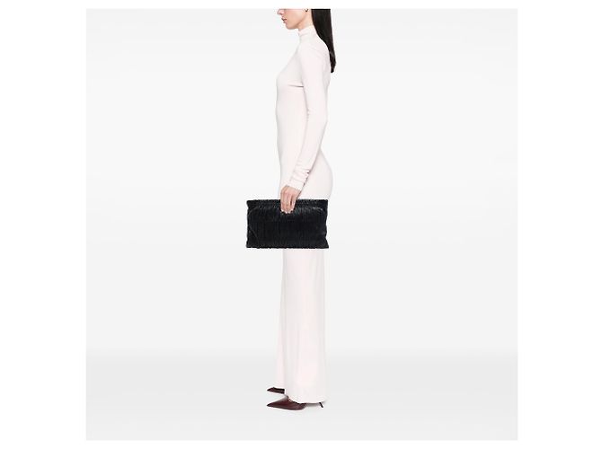 Clutch Prada in Nappa Gaufre nero - vista 6