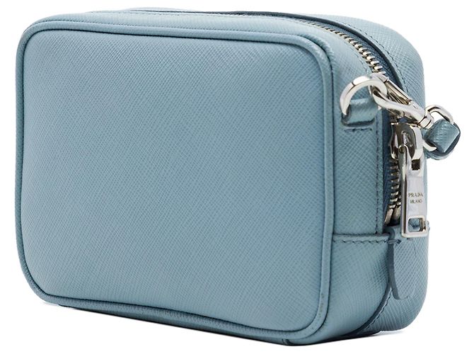 Borsa Camera Prada Blue Saffiano Fiocco Bow Blu chiaro - vista 2