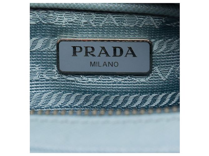 Borsa Camera Prada Blue Saffiano Fiocco Bow Blu chiaro - vista 5