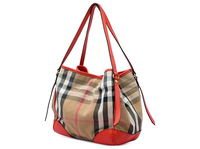 Burberry Brown Small House Check Canvas Bridle Canterbury Tote Light brown - view 2