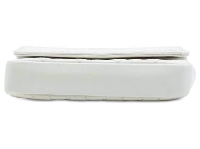 Chanel White CC Quilted Shiny Aged Calfskin Waist Bag - view 3