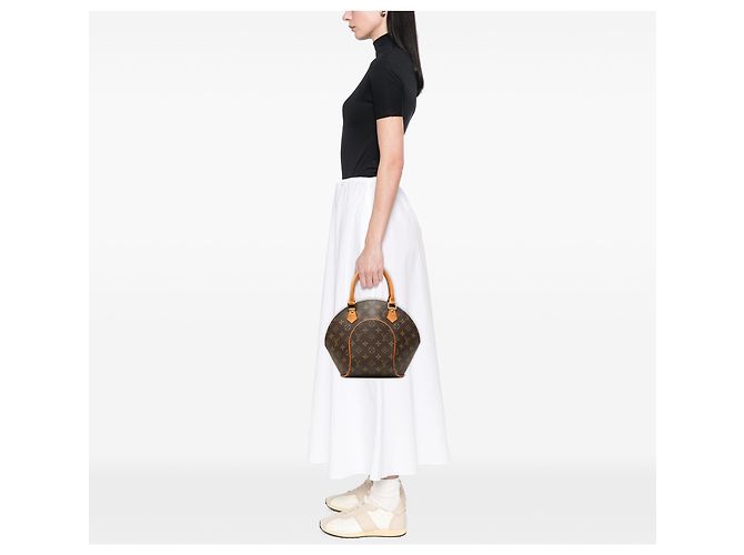 Louis Vuitton Brown Monogram Ellipse PM Marrone - vista 7