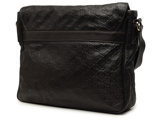 Borsa a tracolla Gucci Brown Guccissima Marrone Marrone scuro - vista 2