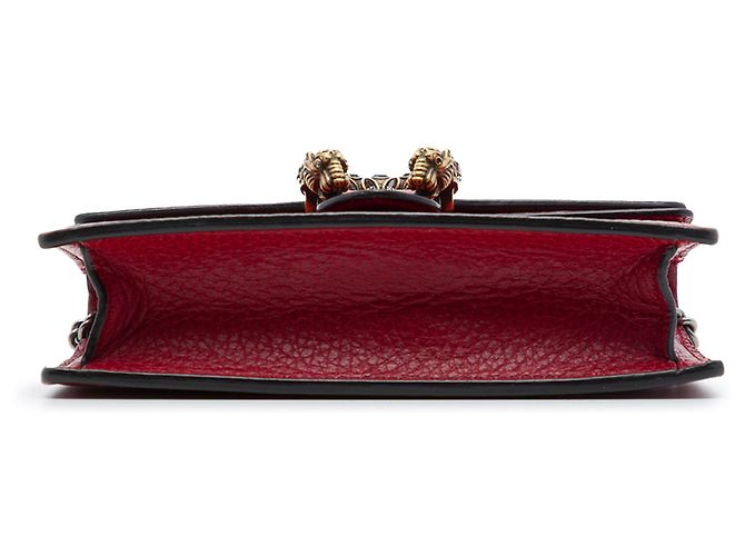 Gucci Mini Dionysus Crossbody in pelle di vitello rossa Rosso - vista 3
