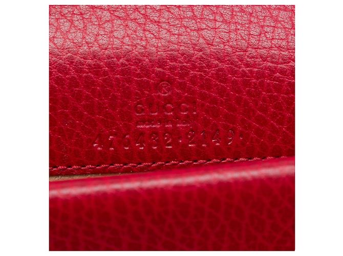 Gucci Mini Dionysus Crossbody in pelle di vitello rossa Rosso - vista 5