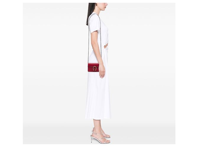 Gucci Mini Dionysus Crossbody in pelle di vitello rossa Rosso - vista 6