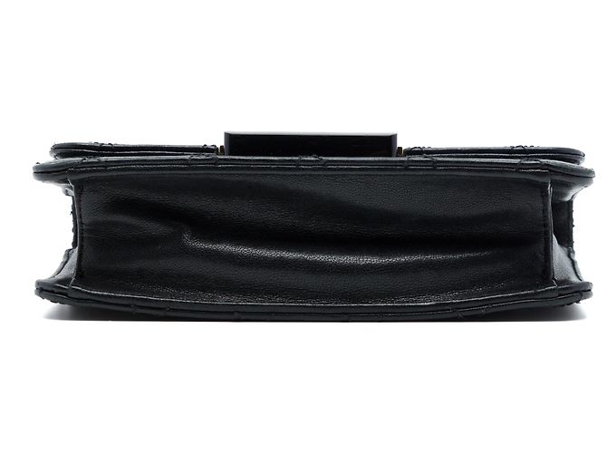Chanel Black Mini Sheepskin Beauty Lock Flap Nero - vista 3